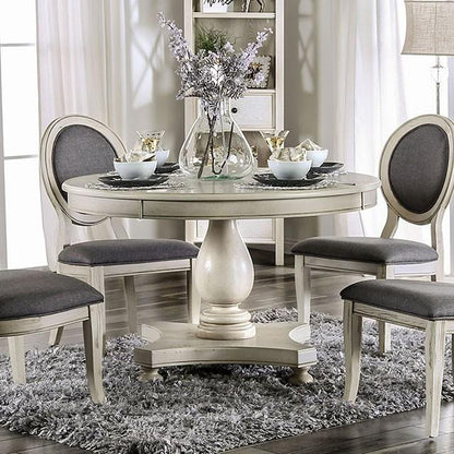  Furniture of America Kathryn CM3872WH-RT-TABLE Round Dining Table IMAGE 1