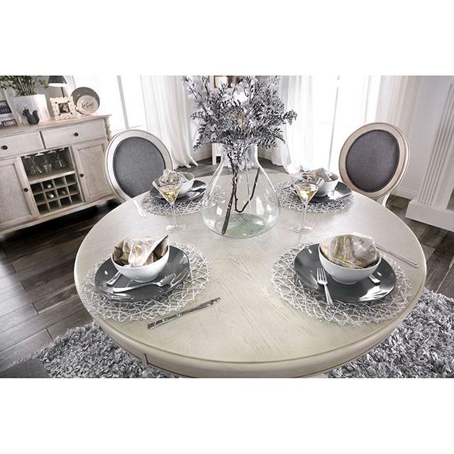  Furniture of America Kathryn CM3872WH-RT-TABLE Round Dining Table IMAGE 4