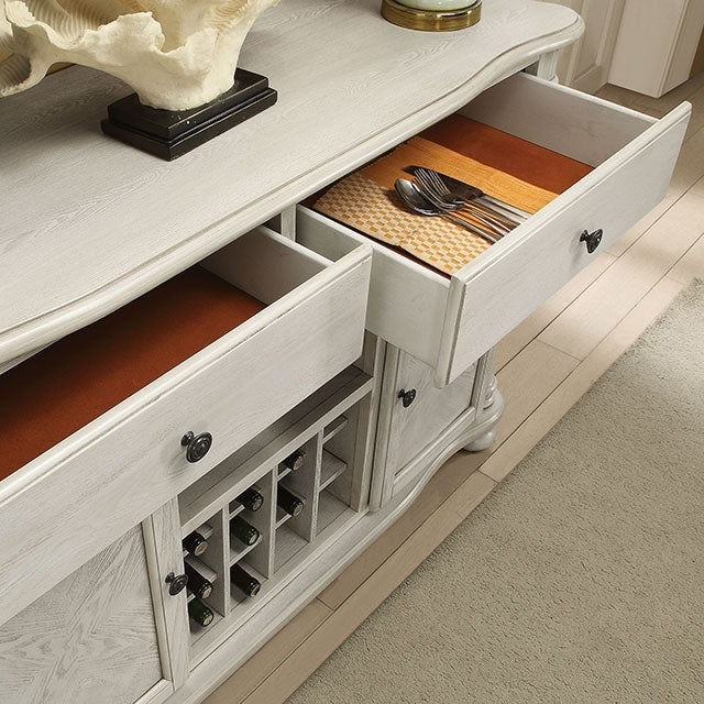  Furniture of America Siobhan Server CM3872WH-SV IMAGE 2