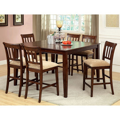  Furniture of America Square Plainville Counter Height Dining Table CM3886PT IMAGE 2