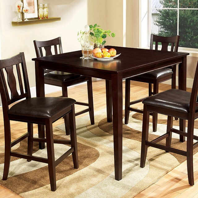  Furniture of America West Creek 5 pc Counter Height Dinette CM3888PT-5PK IMAGE 2