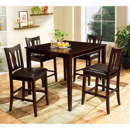  Furniture of America West Creek 5 pc Counter Height Dinette CM3888PT-5PK IMAGE 3