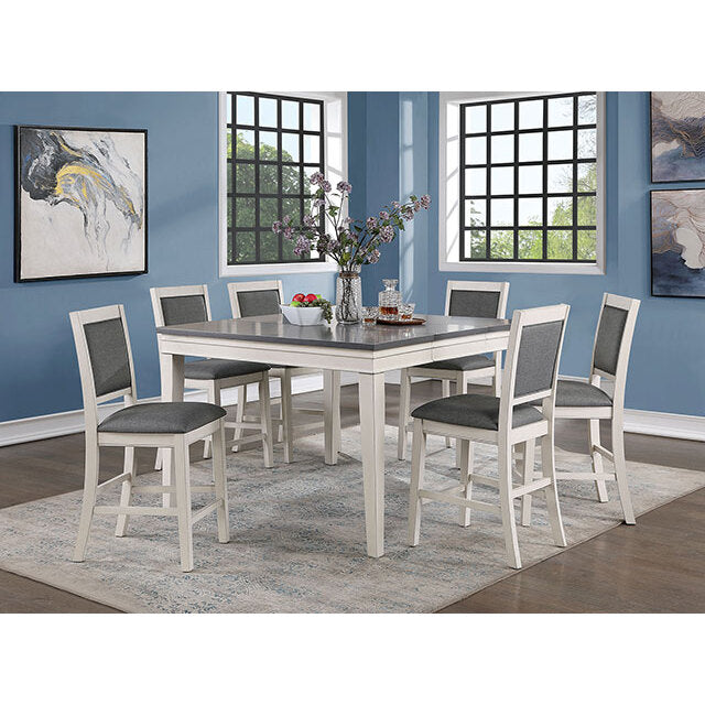  Furniture of America Square Lakeshore Counter Height Dining Table CM3909PT IMAGE 2