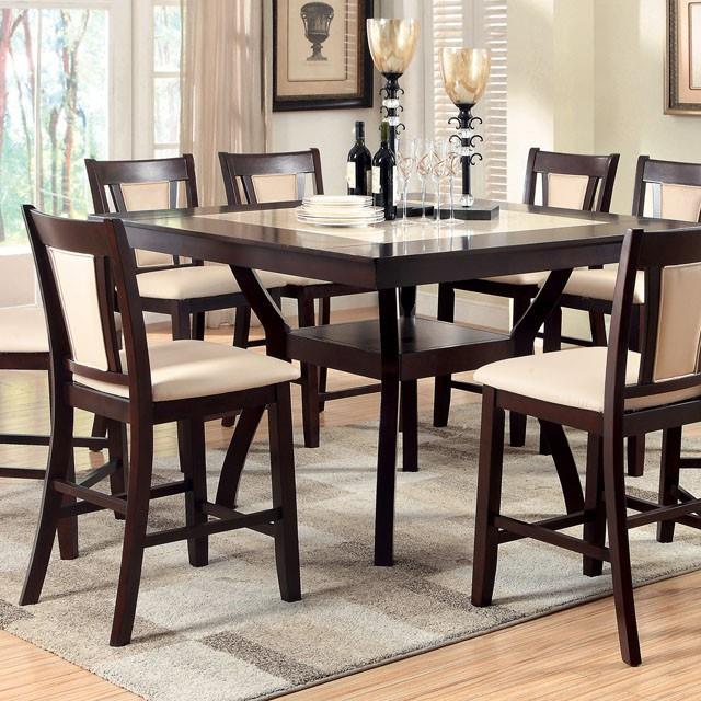 Furniture of America Brent CM3984PT Counter Ht. Table IMAGE 3