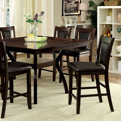  Furniture of America Square Brent Counter Height Dining Table CM3984W-PT IMAGE 3