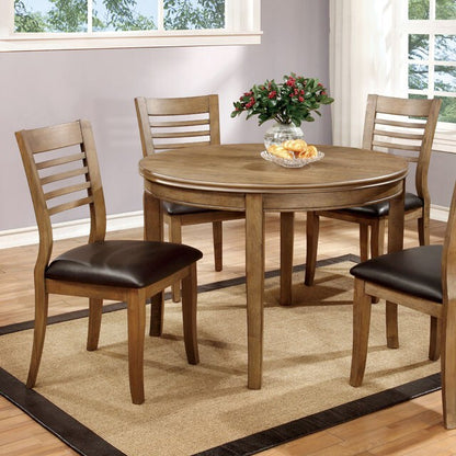  Furniture of America Dwight CM3988NT-RT-48 48" Round Table IMAGE 4