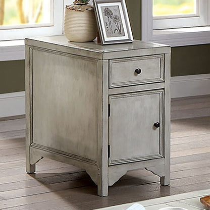  Furniture of America Meadow End Table CM4327WH-T IMAGE 2