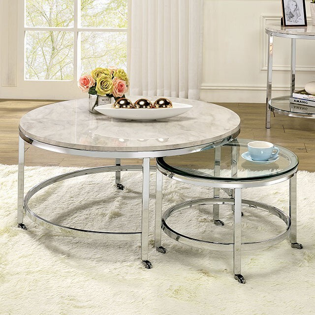  Furniture of America Shauna Coffee Table CM4354C IMAGE 1