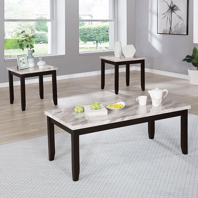  Furniture of America Lodivea Occasional Table Set CM4544WH-3PK IMAGE 1