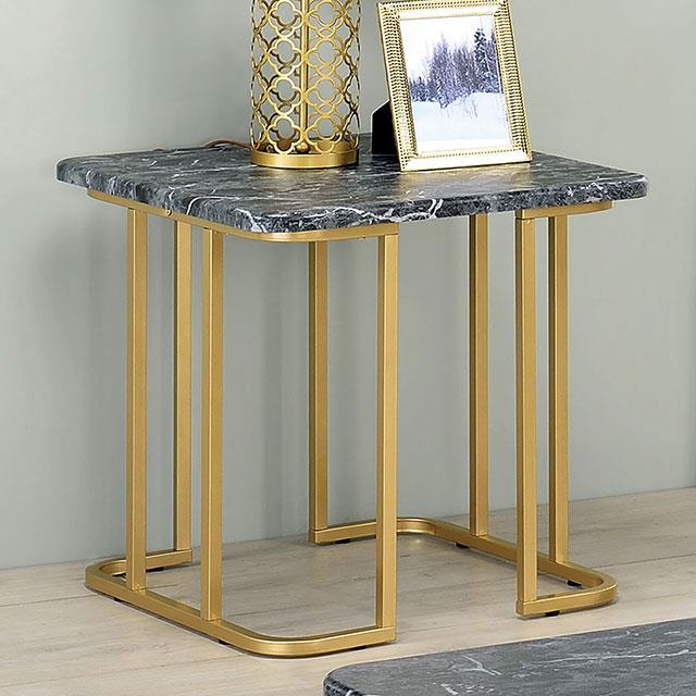  Furniture of America Calista End Table CM4564BK-E IMAGE 1
