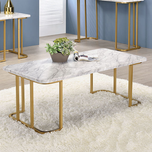  Furniture of America Calista Coffee Table CM4564WH-C IMAGE 1