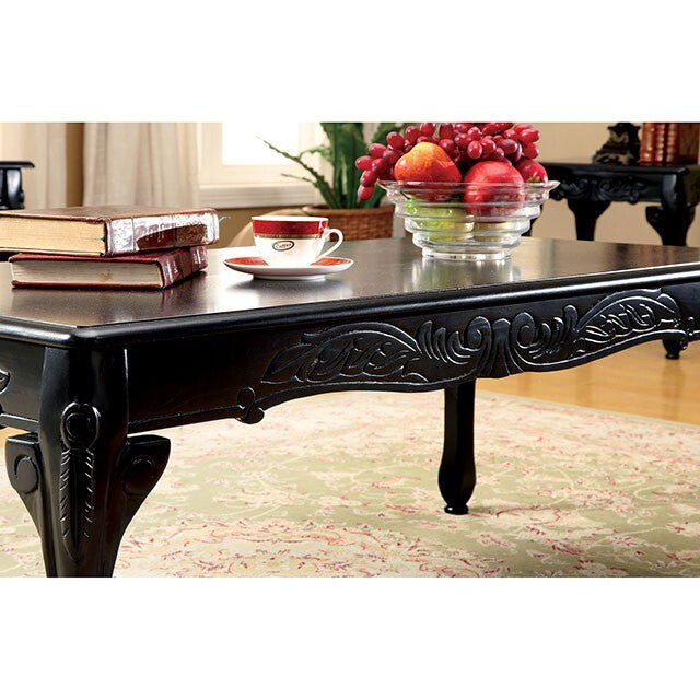  Furniture of America Cheshire Occasional Table Set CM4914BK-3PK IMAGE 2