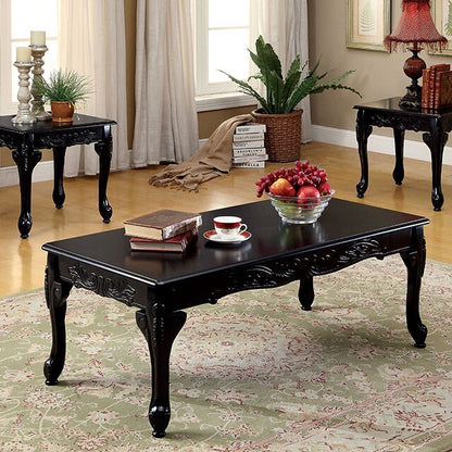  Furniture of America Cheshire Occasional Table Set CM4914BK-3PK IMAGE 3