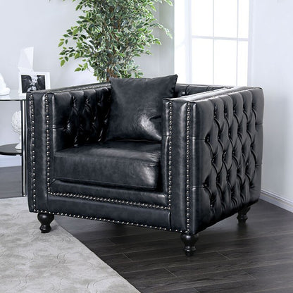  Furniture of America Sabini Stationary Leather Chair CM6009-CH IMAGE 6