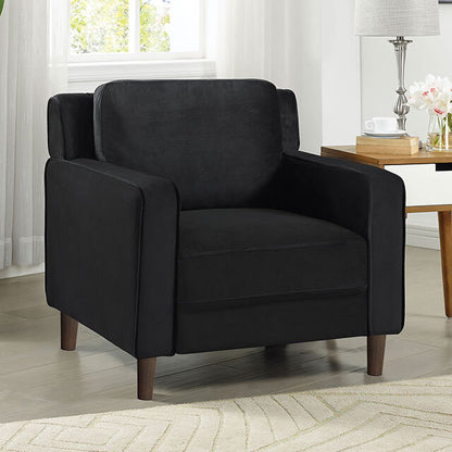  Furniture of America Brandi Stationary Fabric Chair CM6064BK-CH IMAGE 1