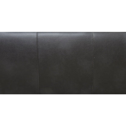  Furniture of America Clarke Stationary Leather Look Loveseat CM6067GY-LV IMAGE 3