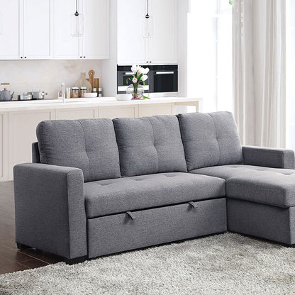  Furniture of America Polly Fabric Sectional CM6068GY-SECT IMAGE 1