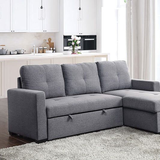  Furniture of America Polly Fabric Sectional CM6068GY-SECT IMAGE 1