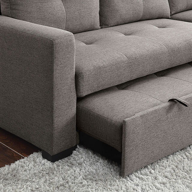  Furniture of America Polly Fabric Sectional CM6068GY-SECT IMAGE 4