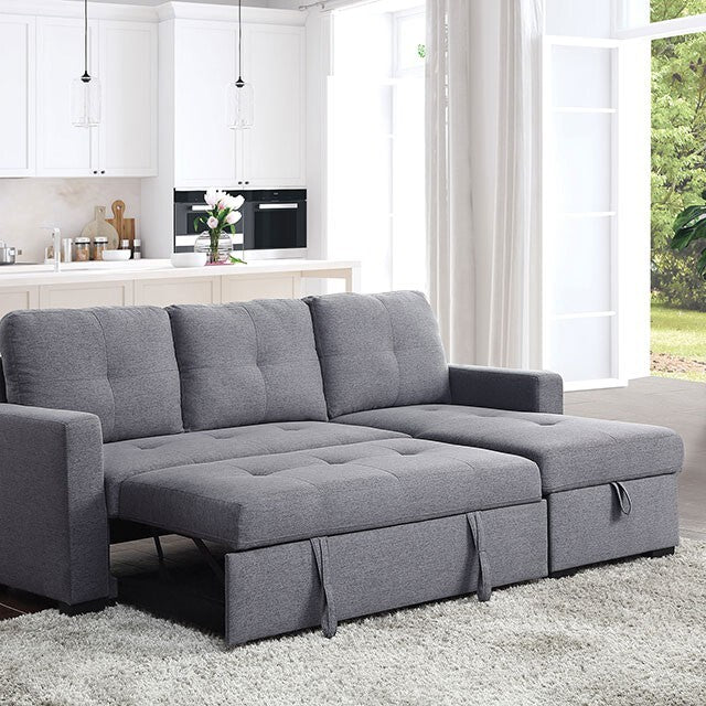  Furniture of America Polly Fabric Sectional CM6068GY-SECT IMAGE 5