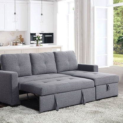  Furniture of America Polly Fabric Sectional CM6068GY-SECT IMAGE 5