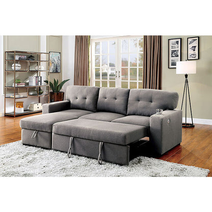  Furniture of America Sammy Fabric Sectional CM6069GY-SECT IMAGE 3