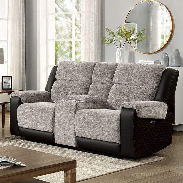  Furniture of America Silverton Power Reclining Loveseat CM6082-LV-PM IMAGE 1