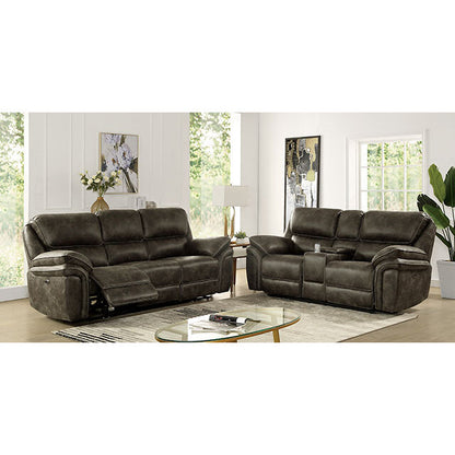  Furniture of America Tredegar Power Leather Recliner CM6083-CH-PM IMAGE 2