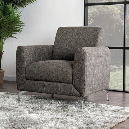  Furniture of America Lauritz Stationary Fabric Chair CM6088BR-CH-VN IMAGE 1