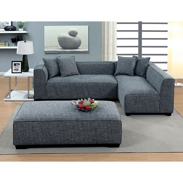  Furniture of America Jaylene Fabric Ottoman CM6120-OT-VN IMAGE 1