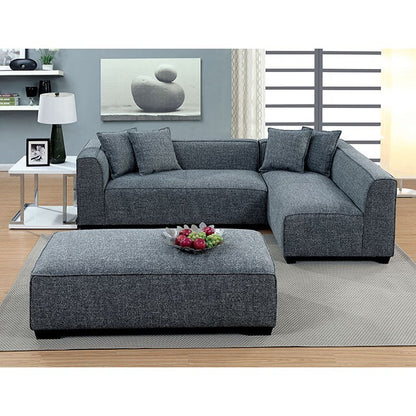  Furniture of America Jaylene Fabric Ottoman CM6120-OT-VN IMAGE 1