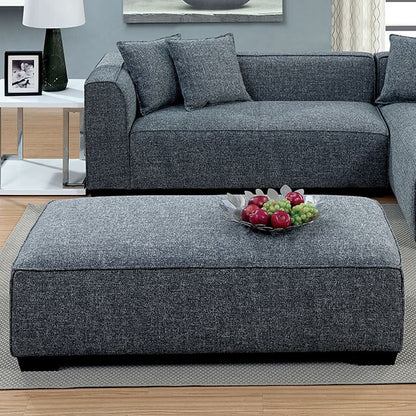  Furniture of America Jaylene Fabric Ottoman CM6120-OT-VN IMAGE 2