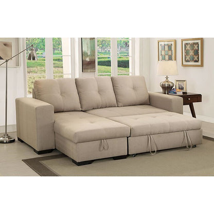  Furniture of America Denton Fabric Sectional CM6149IV-SET-VN IMAGE 4