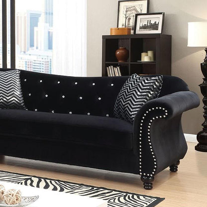  Furniture of America Jolanda Stationary Fabric Sofa CM6159BK-SF-VN IMAGE 3