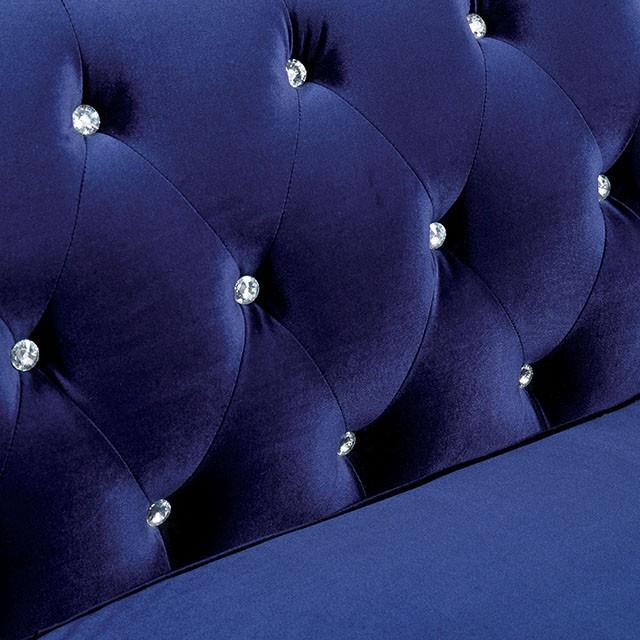  Furniture of America Jolanda Stationary Fabric Loveseat CM6159BL-LV-VN IMAGE 2