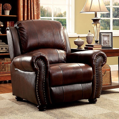  Furniture of America Turton Stationary Leather Match Chair CM6191CH IMAGE 1