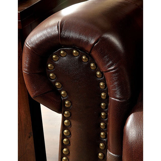  Furniture of America Turton Stationary Leather Match Sofa CM6191SF IMAGE 4