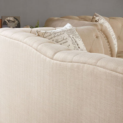  Furniture of America Louella Stationary Fabric Loveseat CM6210BG-LV IMAGE 4