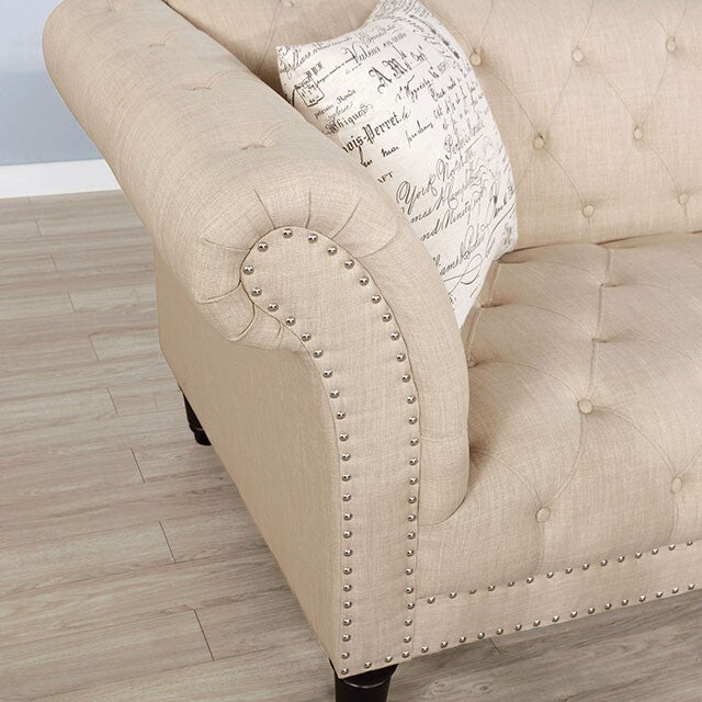  Furniture of America Louella Stationary Fabric Sofa CM6210BG-SF IMAGE 3