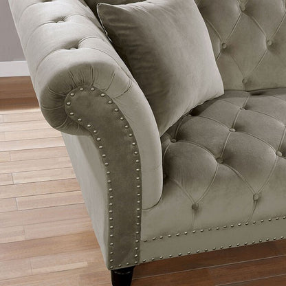  Furniture of America Louella Stationary Fabric Sofa CM6210GY-SF IMAGE 4