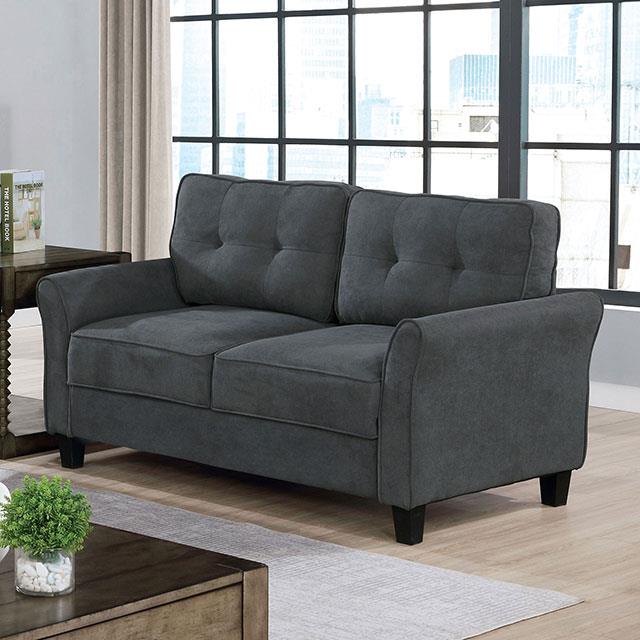  Furniture of America Alissa CM6213GY-LV Loveseat IMAGE 1