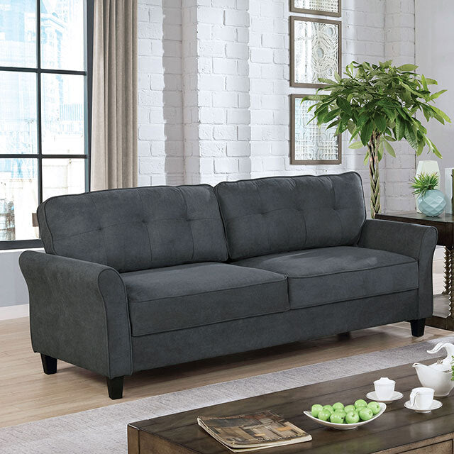  Furniture of America Alissa Stationary Fabric Sofa CM6213GY-SF IMAGE 1