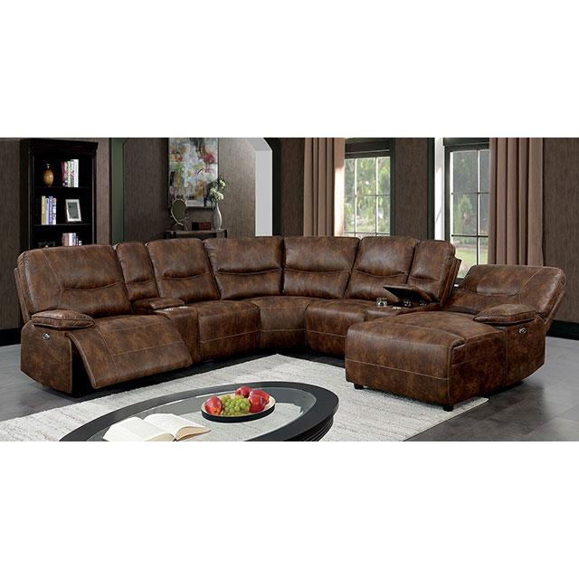  Furniture of America Chantelle CM6229BR-SECT Power Sectional IMAGE 2