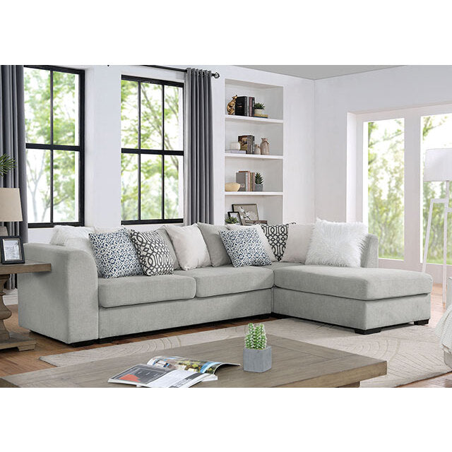  Furniture of America Leandra Fabric Sectional CM6258LG-SECT IMAGE 3