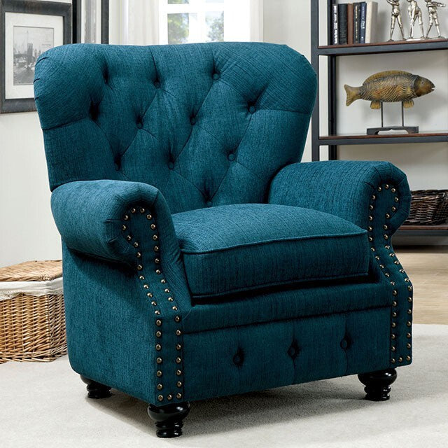  Furniture of America Stanford Stationary Fabric Chair CM6269TL-CH-VN IMAGE 1