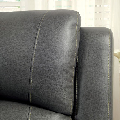  Furniture of America Sarles Reclining Bonded Leather Match Loveseat CM6326-LV IMAGE 3