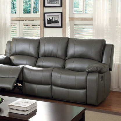  Furniture of America Sarles Reclining Bonded Leather Match Sofa CM6326-SF IMAGE 4