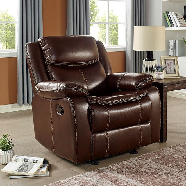Furniture of America Jeanna CM6343-CH Recliner IMAGE 1