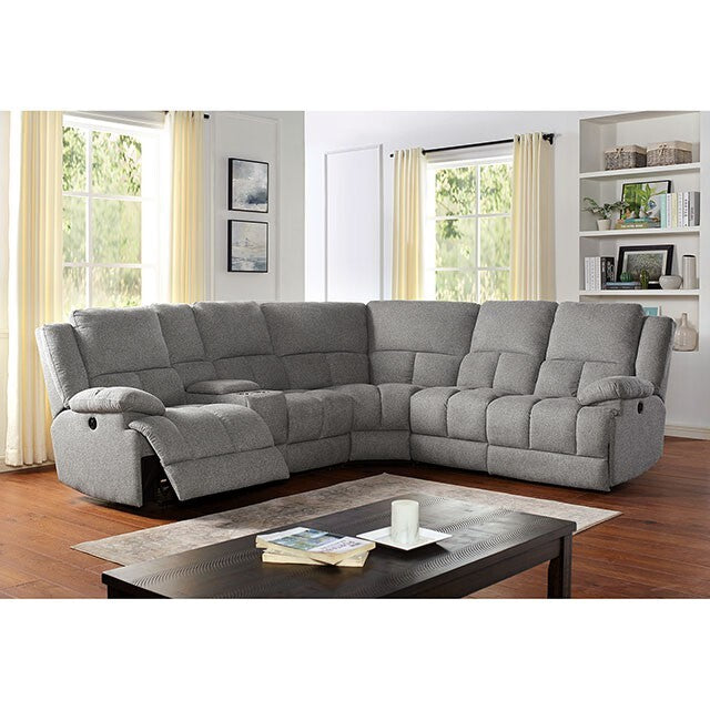  Furniture of America Lynette Reclining Fabric Sectional CM6345-SECT IMAGE 2