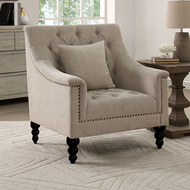  Furniture of America Francoise Fabric Chair CM6460-CH IMAGE 1